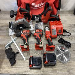 AS-IS Milwaukee 18V Lithium-Ion Cordless (5-Tool) Combo Kit