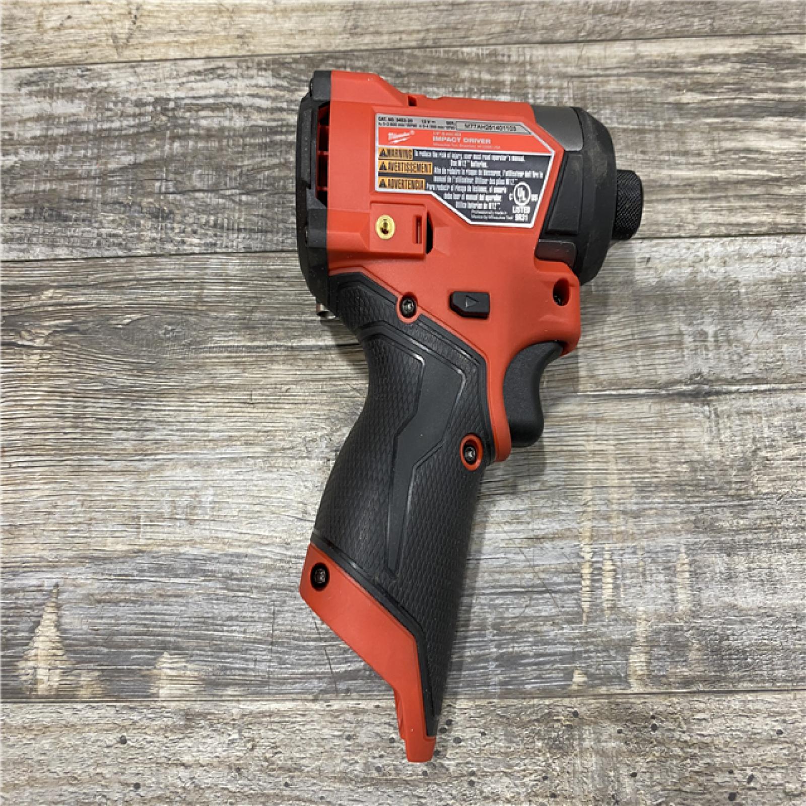 AS-IS Milwaukee FUEL 12V Lithium-Ion Brushless Cordless 1/4 in. Hex Impact Driver (Tool-Only)