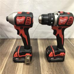 AS-IS Milwaukee M18 18V Lithium-Ion Cordless Drill Driver/Impact Driver Combo Kit