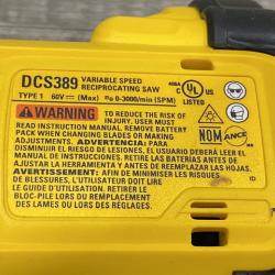 AS-IS DEWALT FLEXVOLT 60V MAX Cordless Brushless Reciprocating Saw (Tool Only)