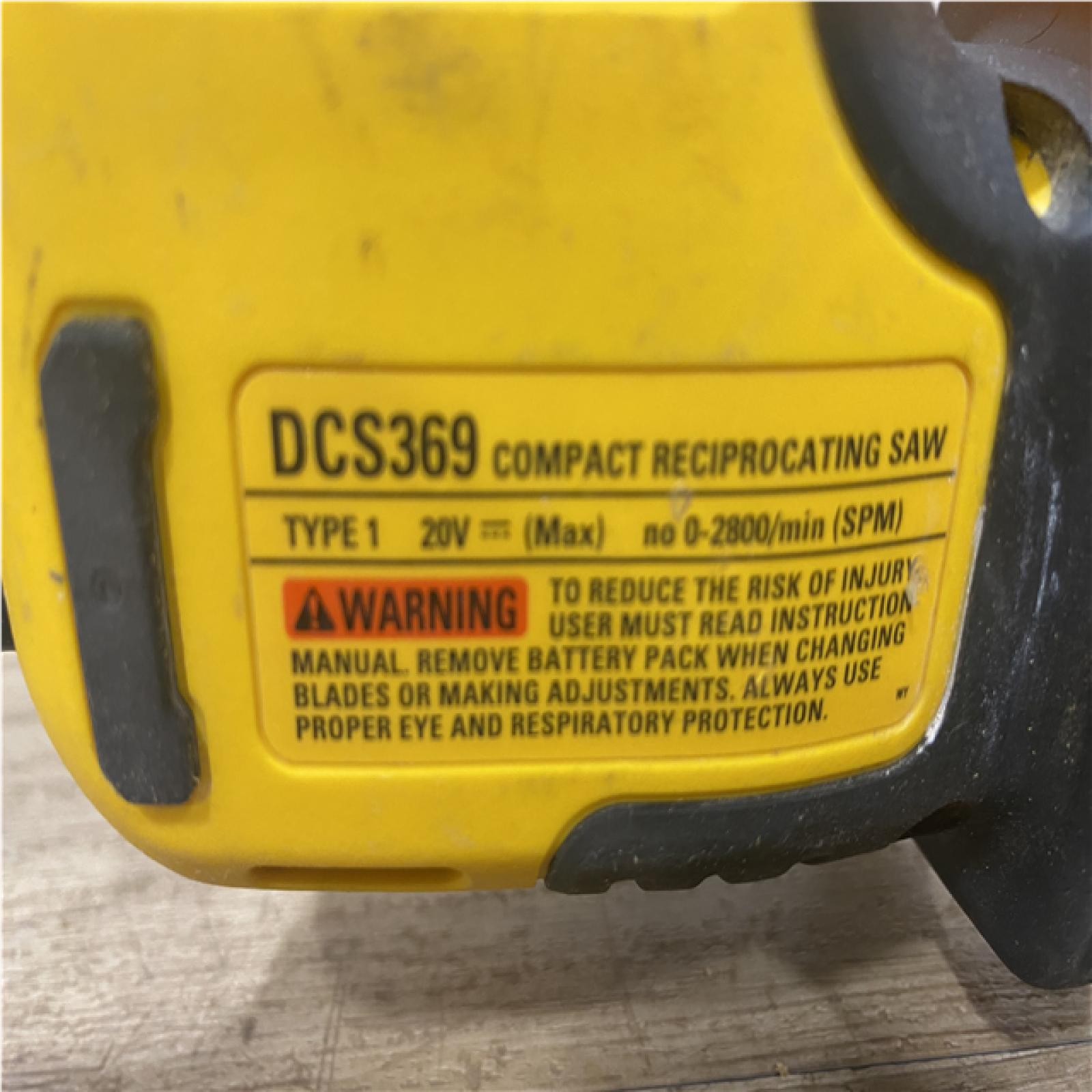 AS-IS DEWALT ATOMIC 20V MAX Cordless Brushless Compact Reciprocating Saw (Tool Only)