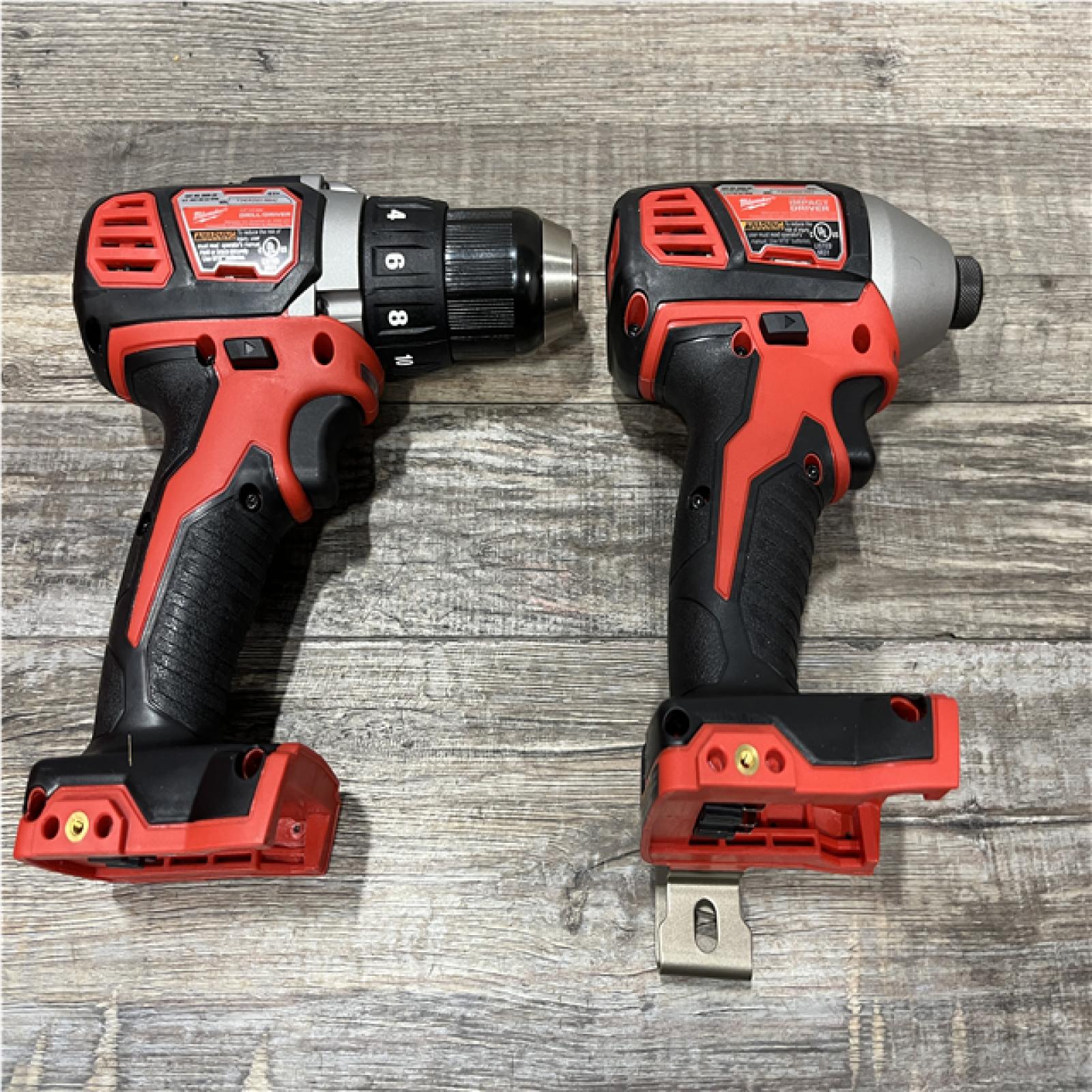 AS-IS Milwaukee 18V Lithium-Ion Cordless Drill Driver/Impact Driver Combo Kit