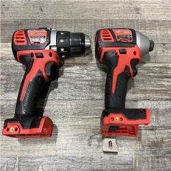 AS-IS Milwaukee 18V Lithium-Ion Cordless Drill Driver/Impact Driver Combo Kit