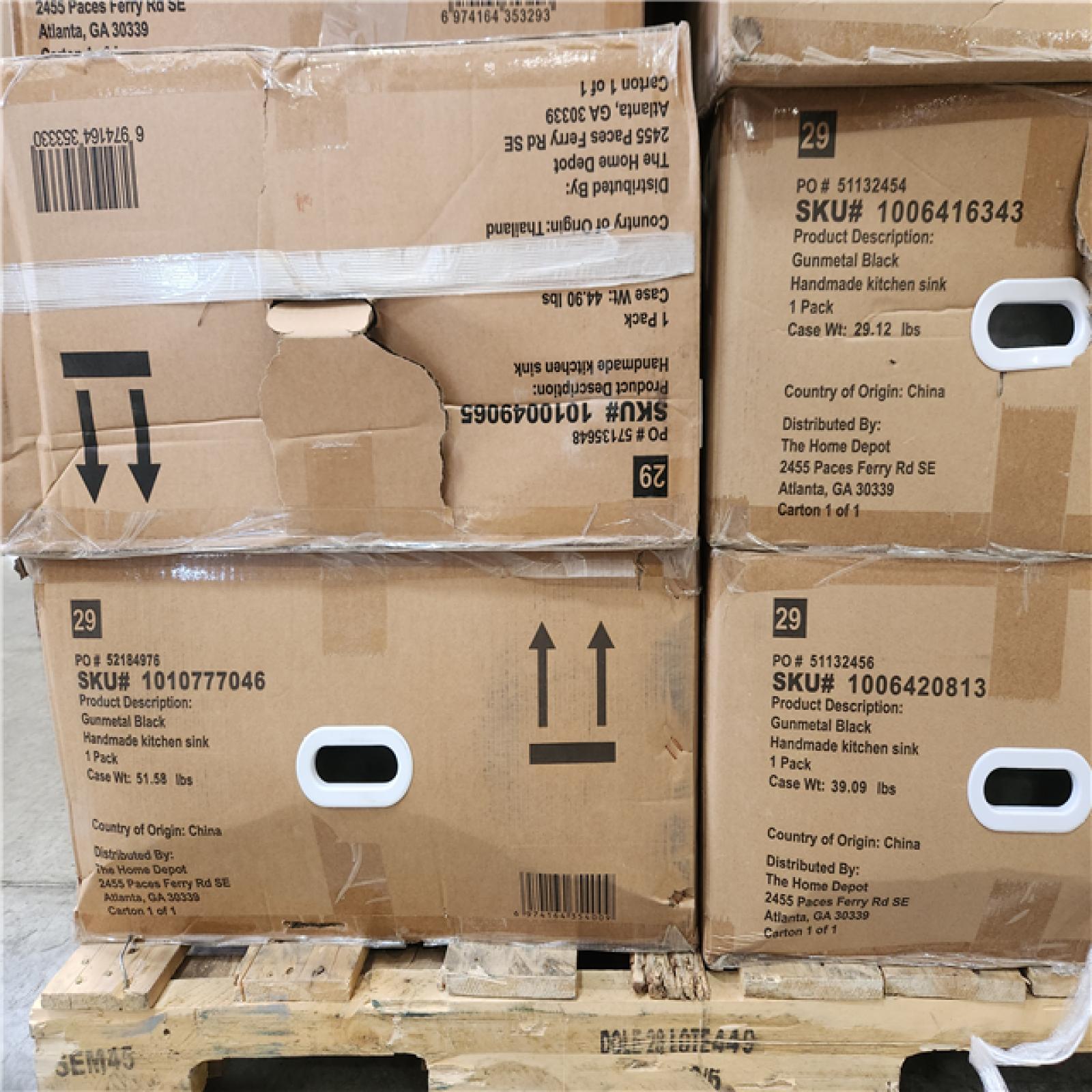 Phoenix AS-IS Mixed Handmade Kitchen Sinks (8-Sinks)