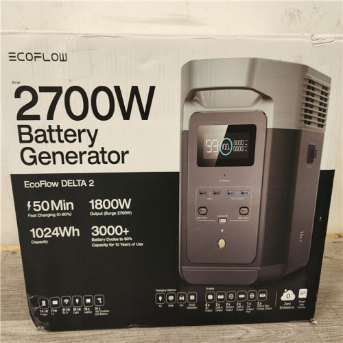 Phoenix Location NEW EcoFlow Battery Generator DELTA 2 Solar Generator, 1800W Output, 1024Wh LFP Power Station, Home Backup,Camping,Push-Button Start