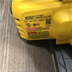 AS-IS DEWALT FLEXVOLT 60V MAX Cordless Brushless 7-1/4 in. Wormdrive Style Circular Saw (Tool Only)