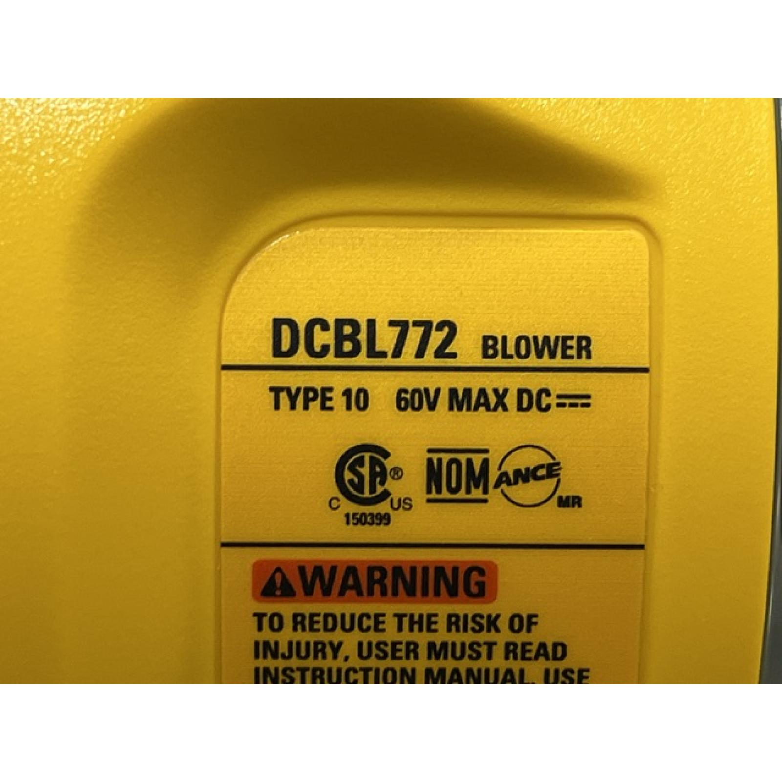 AS-IS DEWALT FLEXVOLT 60V MAX 125 MPH 600 CFM Brushless Cordless Battery Powered Blower (Tool Only)