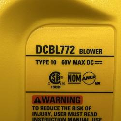 AS-IS DEWALT FLEXVOLT 60V MAX 125 MPH 600 CFM Brushless Cordless Battery Powered Blower (Tool Only)