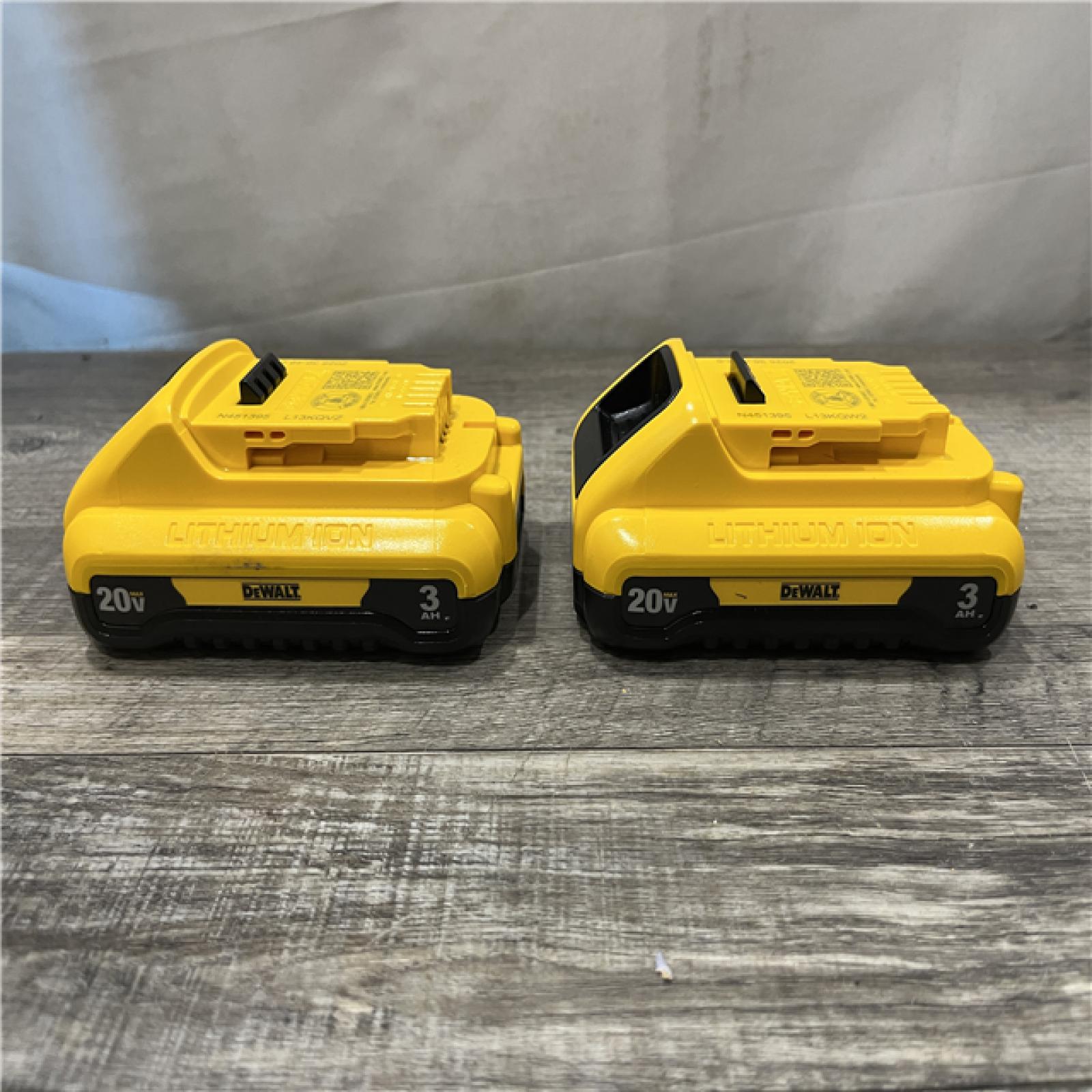 AS-IS DEWALT 20V MAX Compact Lithium-Ion 3.0Ah Battery Pack (2 Pack)