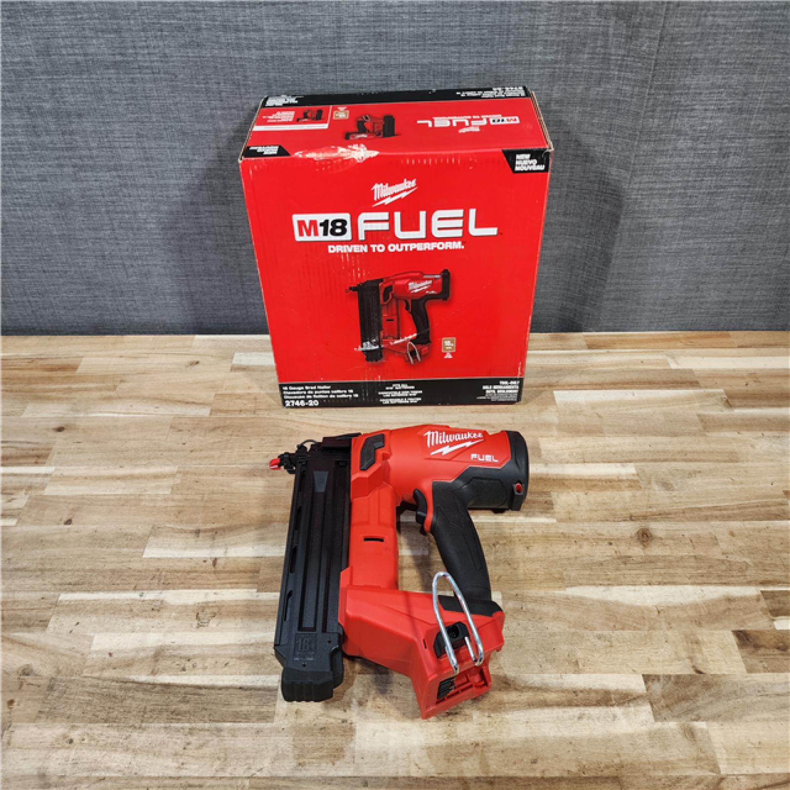 HOUSTON LOCATION - AS-IS (APPEARS LIKE NEW) Milwaukee  FUEL 18-Volt Lithium-Ion Brushless Cordless Gen II 18-Gauge Brad Nailer (Tool-Only)