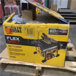 AS-IS- DEWALT FLEXVOLT 60-Volt MAX Lithium-Ion Cordless Brushless 8-1/4 in. Table Saw Kit with Battery 6Ah and Charger