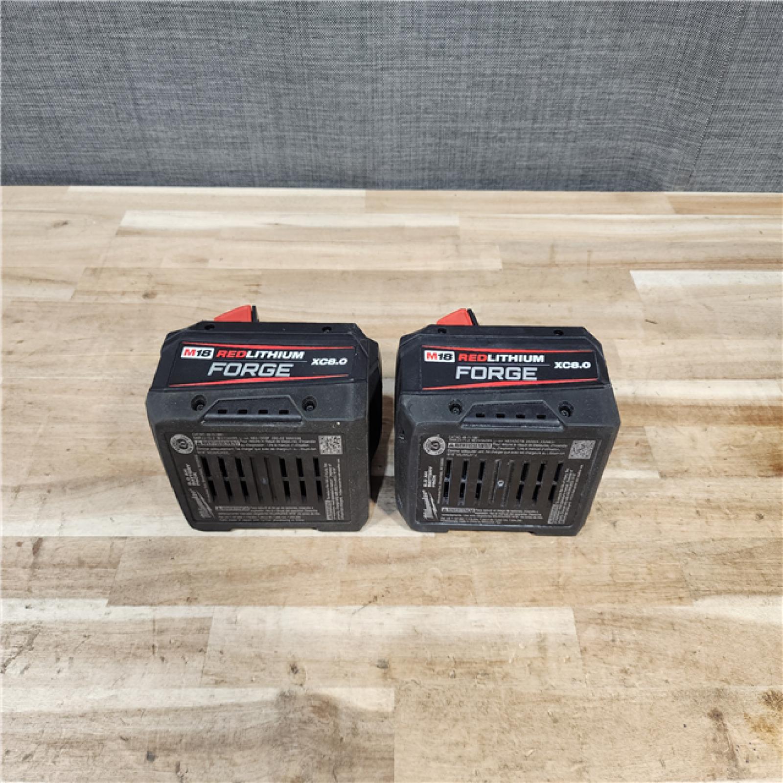 HOUSTON LOCATION - AS-IS MILWAUKEE FORGE BATTERY QTY - 2