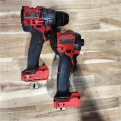 HOUSTON LOCATION - AS-IS Milwaukee FUEL 18V Lithium-Ion Brushless Cordless Hammer Drill and Impact Driver Combo Kit