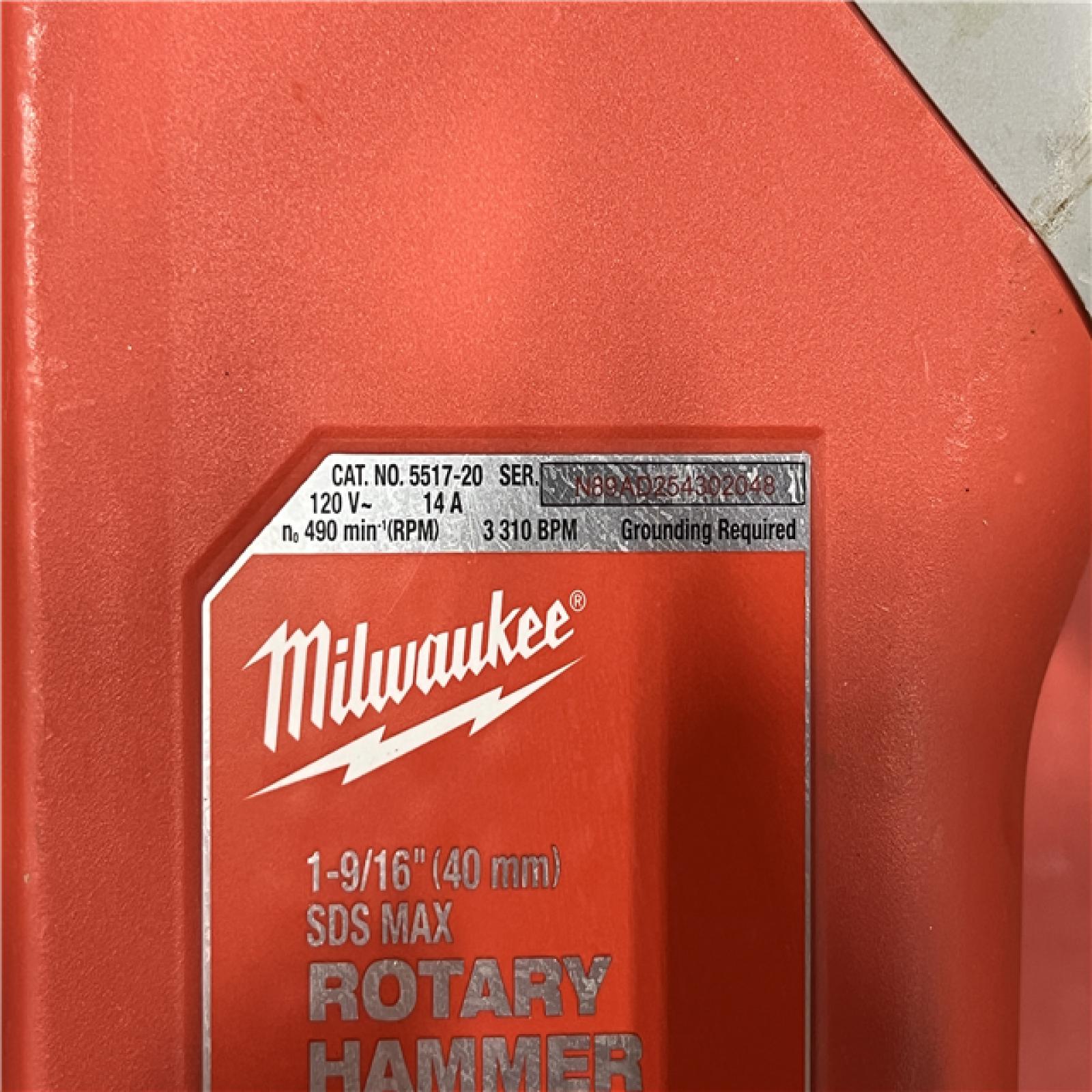 AS-IS Milwaukee 1-9/16 in. SDS-Max Rotary Hammer