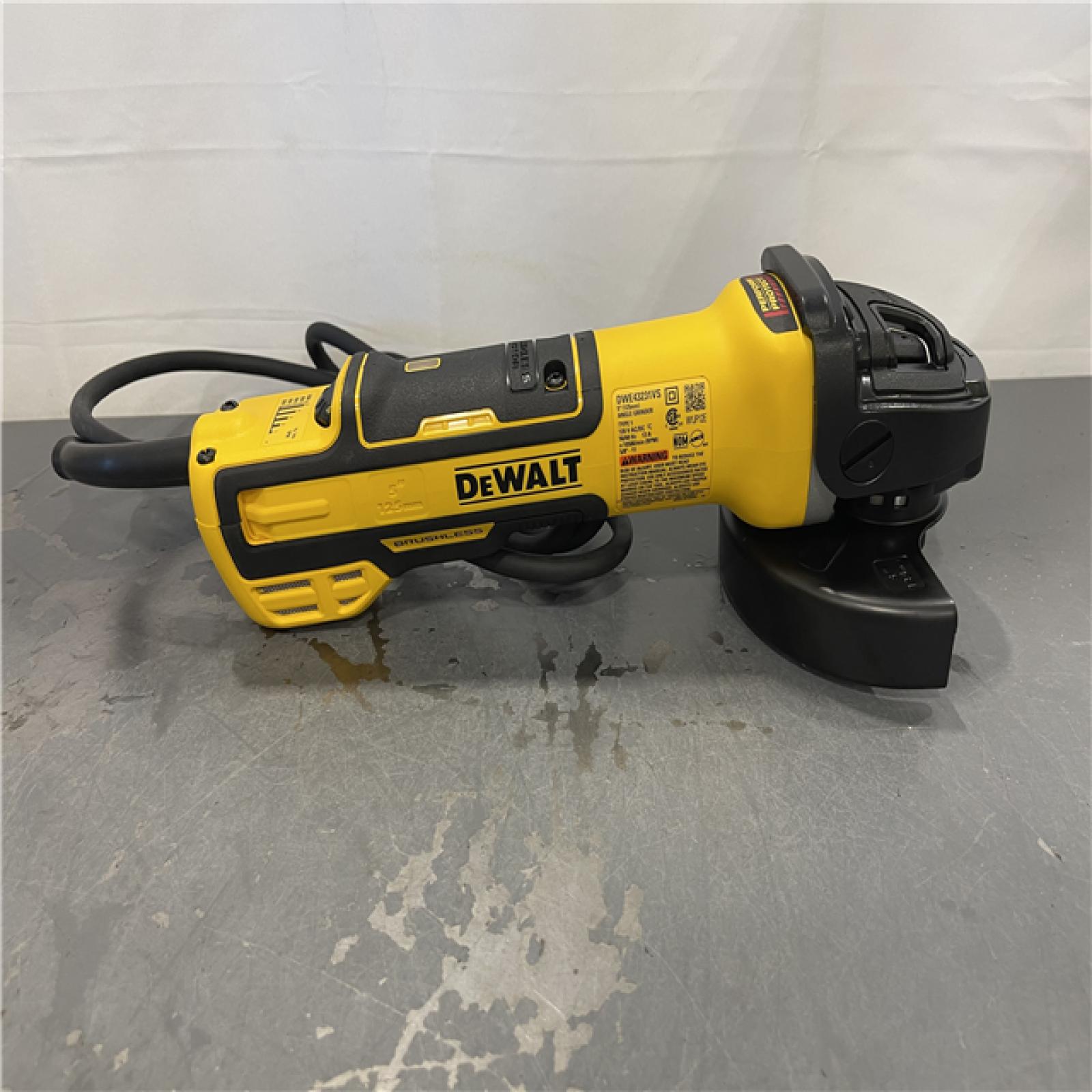 AS-IS - DEWALT 13 Amp Corded 5 in. Brushless Angle Grinder with Slide Switch