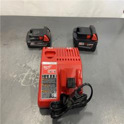 AS-IS - Milwaukee M18 18-Volt Lithium-Ion Starter Kit with One 5.0 Ah and One 2.0 Ah Battery and Charger