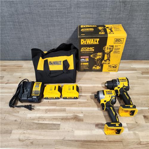 HOUSTON LOCATION - AS-IS DEWALT ATOMIC 20-Volt MAX Lithium-Ion Cordless Combo Kit
