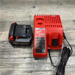 AS-IS Milwaukee 18-Volt Lithium-Ion XC Starter Kit with One 5.0Ah Battery and Charger
