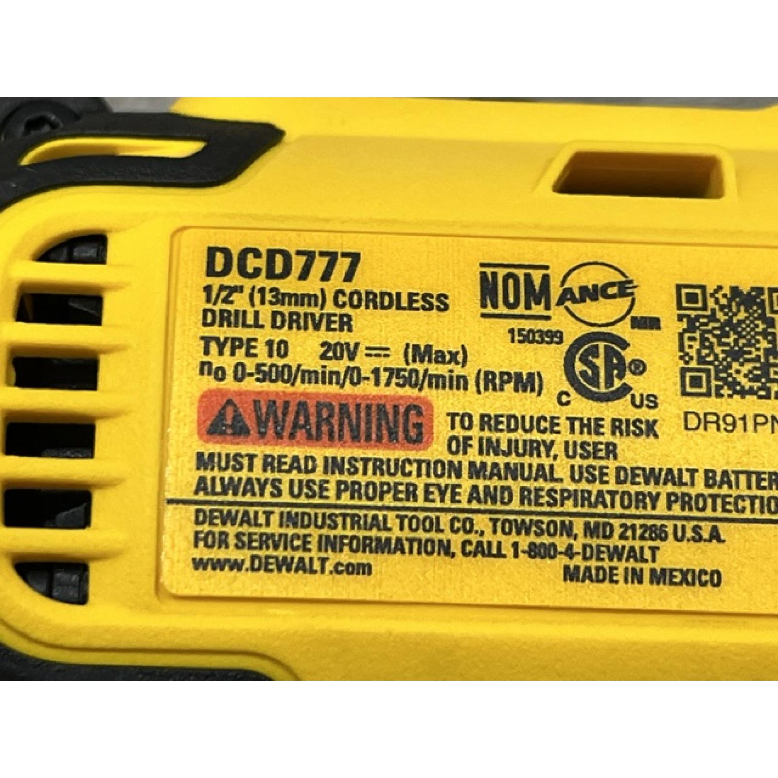 AS-IS DEWALT 20-Volt MAX Lithium-Ion Cordless 1/2 in. Compact Drill/Driver Kit