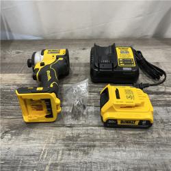 AS-IS DEWALT Atomic 20V Max Lithium-Ion Brushless Cordless Compact 1/4 in. Impact Driver Kit