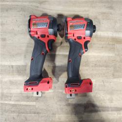HOUSTON LOCATION - AS-IS (2) Milwaukee 2953-20 18V Lithium-Ion Brushless Cordless 1/4 Hex Impact Driver (Tool-Only)
