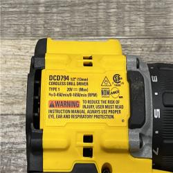 AS-IS DEWALT Atomic 20V Lithium-Ion Cordless Compact 1/2 in. Drill/Driver Kit