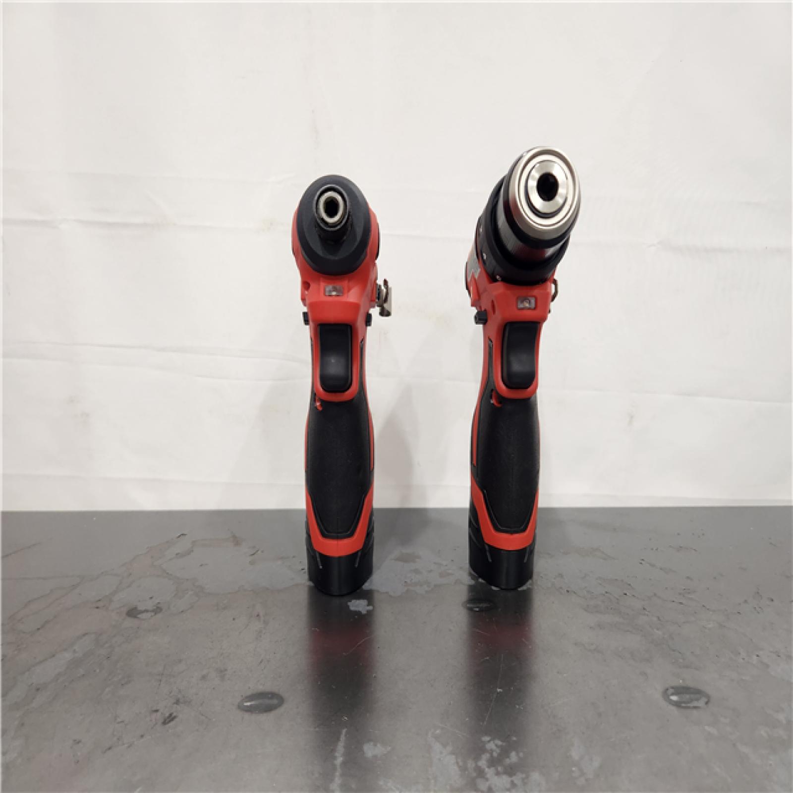 AS-IS- M12 12-Volt Lithium-Ion Brushless Cordless Subcompact Drill and Impact Driver Combo Kit W/2 Batteries and Bag (2-Tool)