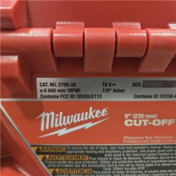 AS-IS Milwaukee M18 FUEL 9 Cut-Off Saw with ONE-KEY (TOOL ONLY)