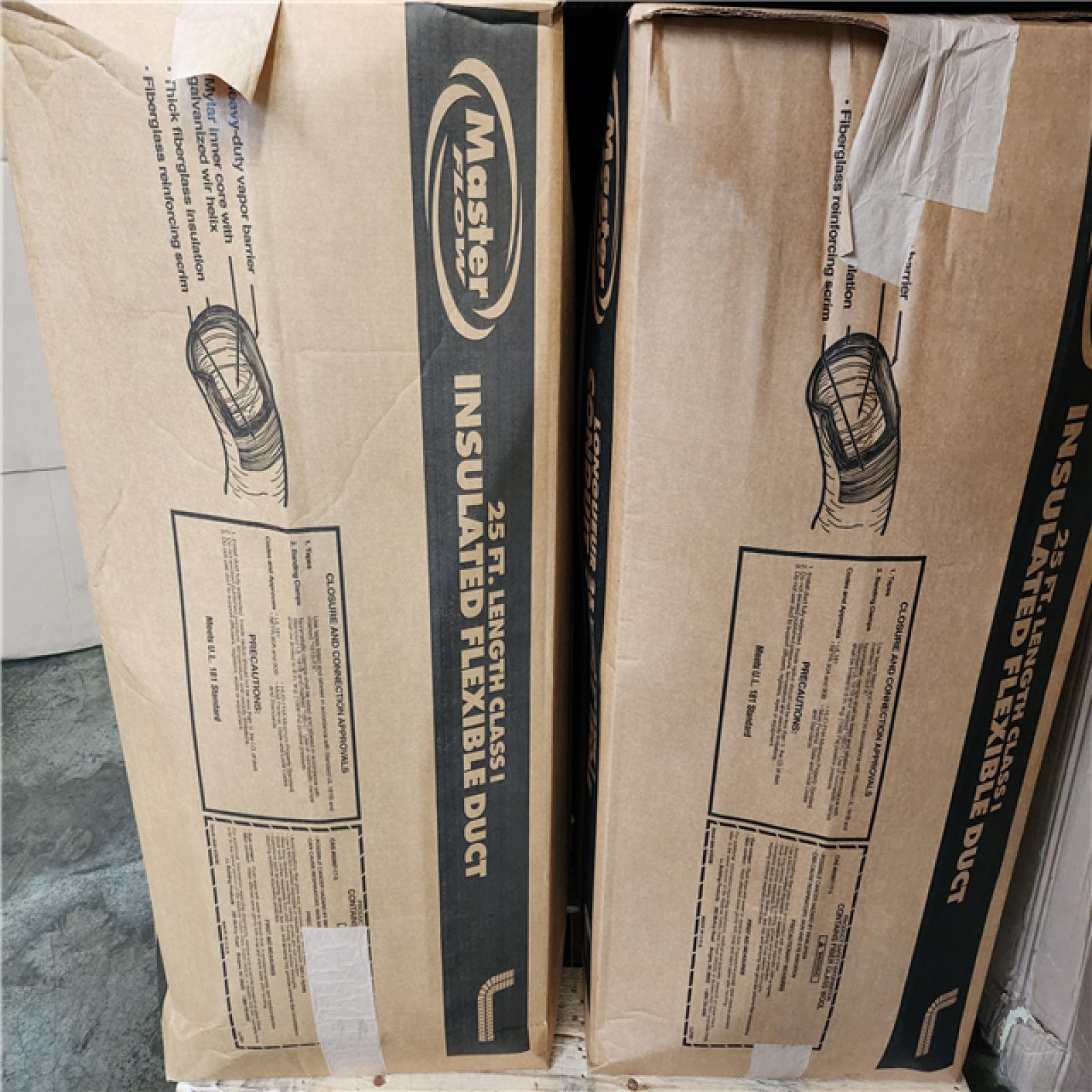 Phoenix NEW Master Flow 10 in. x 25 ft. Insulated Flexible Duct R8 Silver Jacket Pallet (9-Boxes)