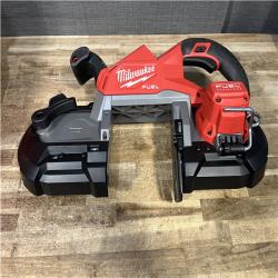 Houston Location AS-IS Milwaukee FUEL 18V Lithium-Ion Brushless Cordless Deep Cut Band Saw (Tool-Only)