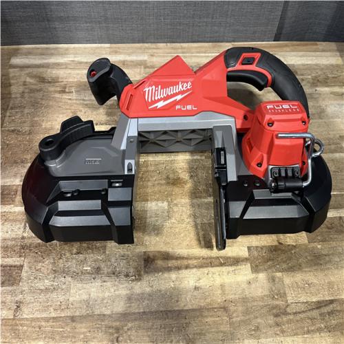 Houston Location AS-IS Milwaukee FUEL 18V Lithium-Ion Brushless Cordless Deep Cut Band Saw (Tool-Only)