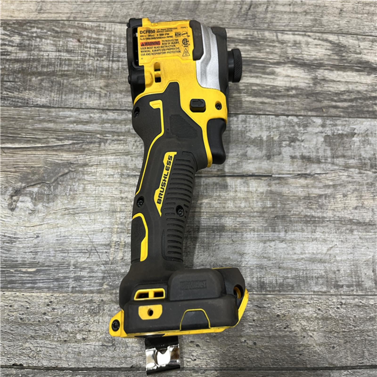 AS-IS DEWALT ATOMIC 20V MAX Cordless Brushless Compact 1/4 in. Impact Driver (Tool Only)