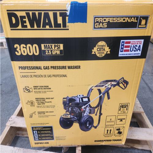 Phoenix NEW DEWALT 3600 PSI 2.5 GPM Cold Water Gas Professional Pressure Washer with HONDA GX200 Engine