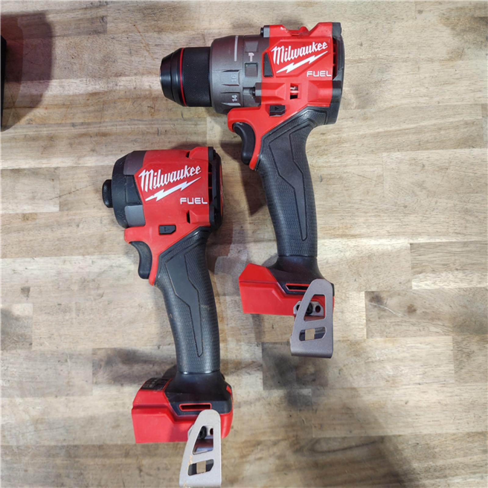 HOUSTON LOCATION - AS-IS MILWAUKEE FUEL 18V Lithium-Ion Brushless Cordless Hammer Drill and Impact Driver Combo Kit (2-Tool) with 2 Batteries