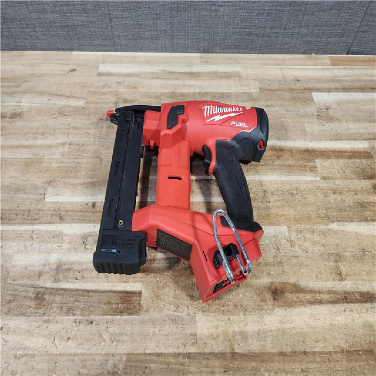 HOUSTON LOCATION - AS - IS Milwaukee FUEL 18-Volt Lithium-Ion Brushless Cordless 18-Gauge 1/4 in. Narrow Crown Stapler (Tool-Only)
