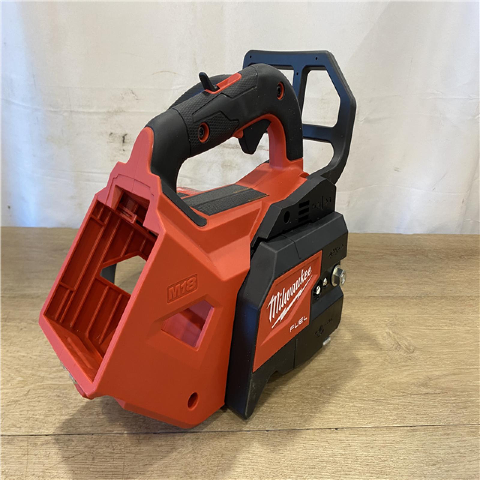 AS-IS Milwaukee FUEL 14 in. 18V Lithium-Ion Brushless Cordless Battery Top Handle Chainsaw (Tool Only)