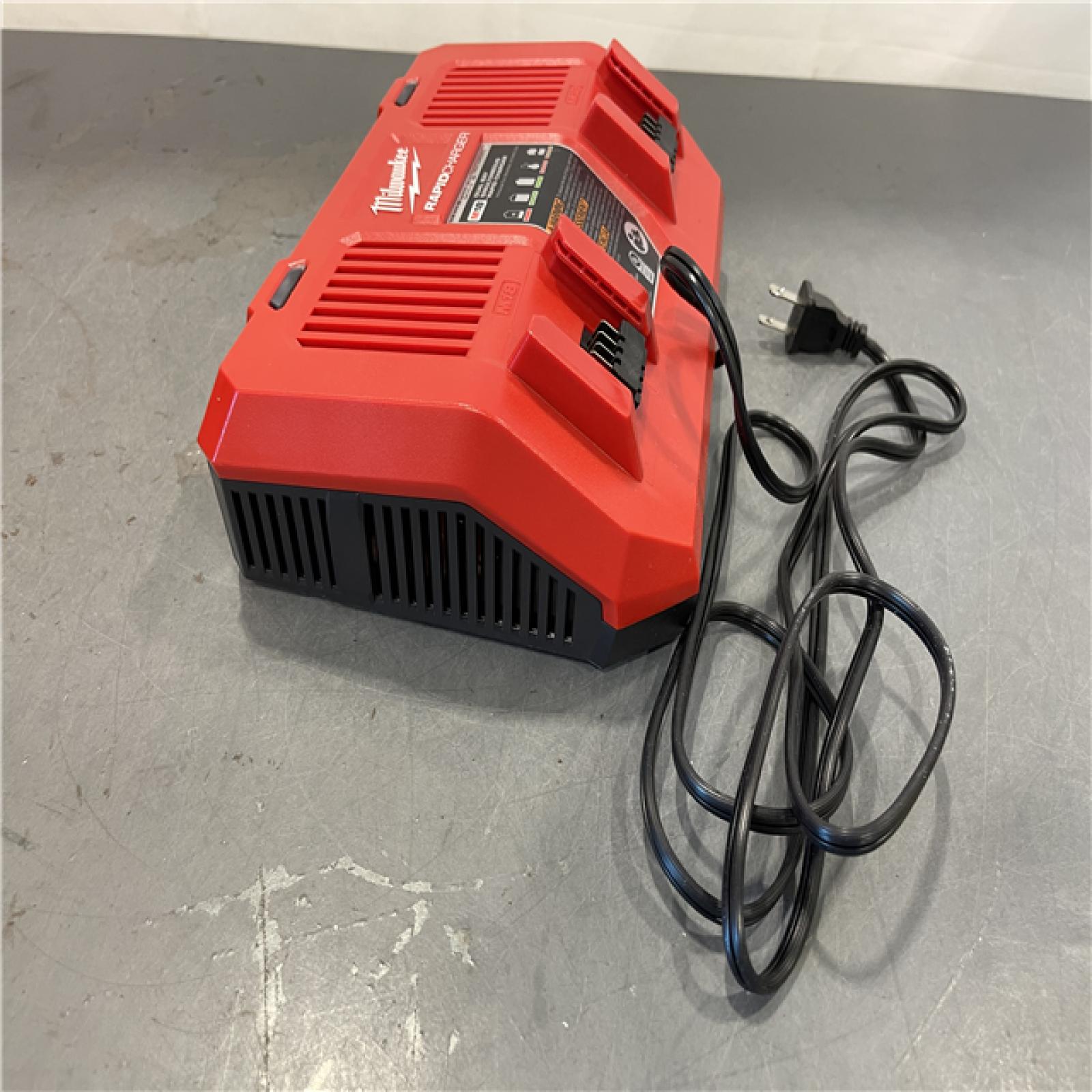 AS-IS- Milwaukee M18 18-Volt Lithium-Ion Dual Bay Rapid Battery Charger