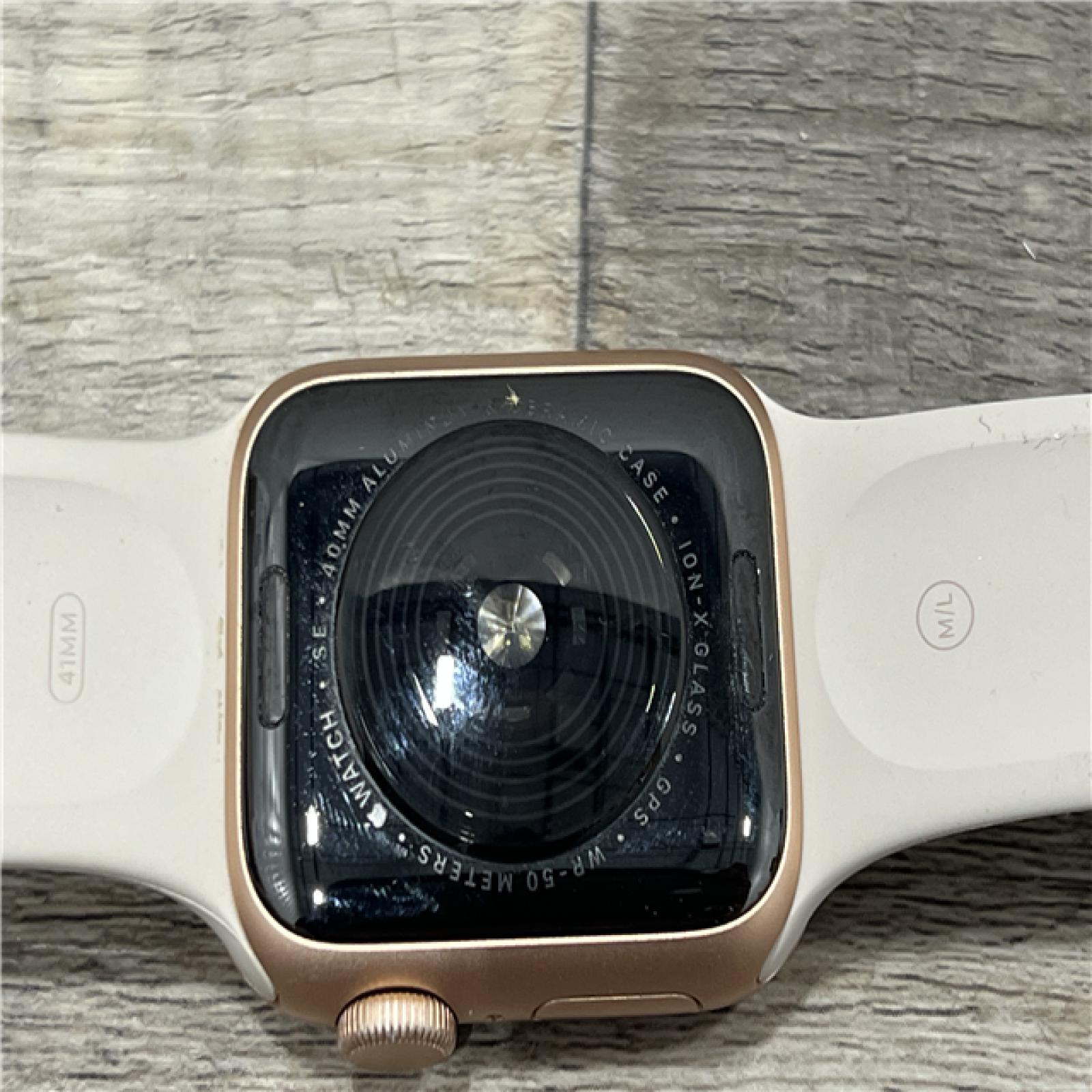 AS-IS Apple Watch Series SE (GPS, 40mm) - Gold Aluminum Case with Pink Sand Band