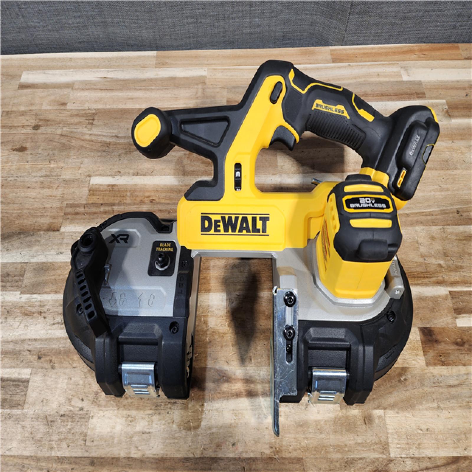 HOUSTON LOCATION - AS-IS DEWALT 20-Volt MAX 3-3/8 in. Cordless Brushless Bandsaw (Tool-Only)