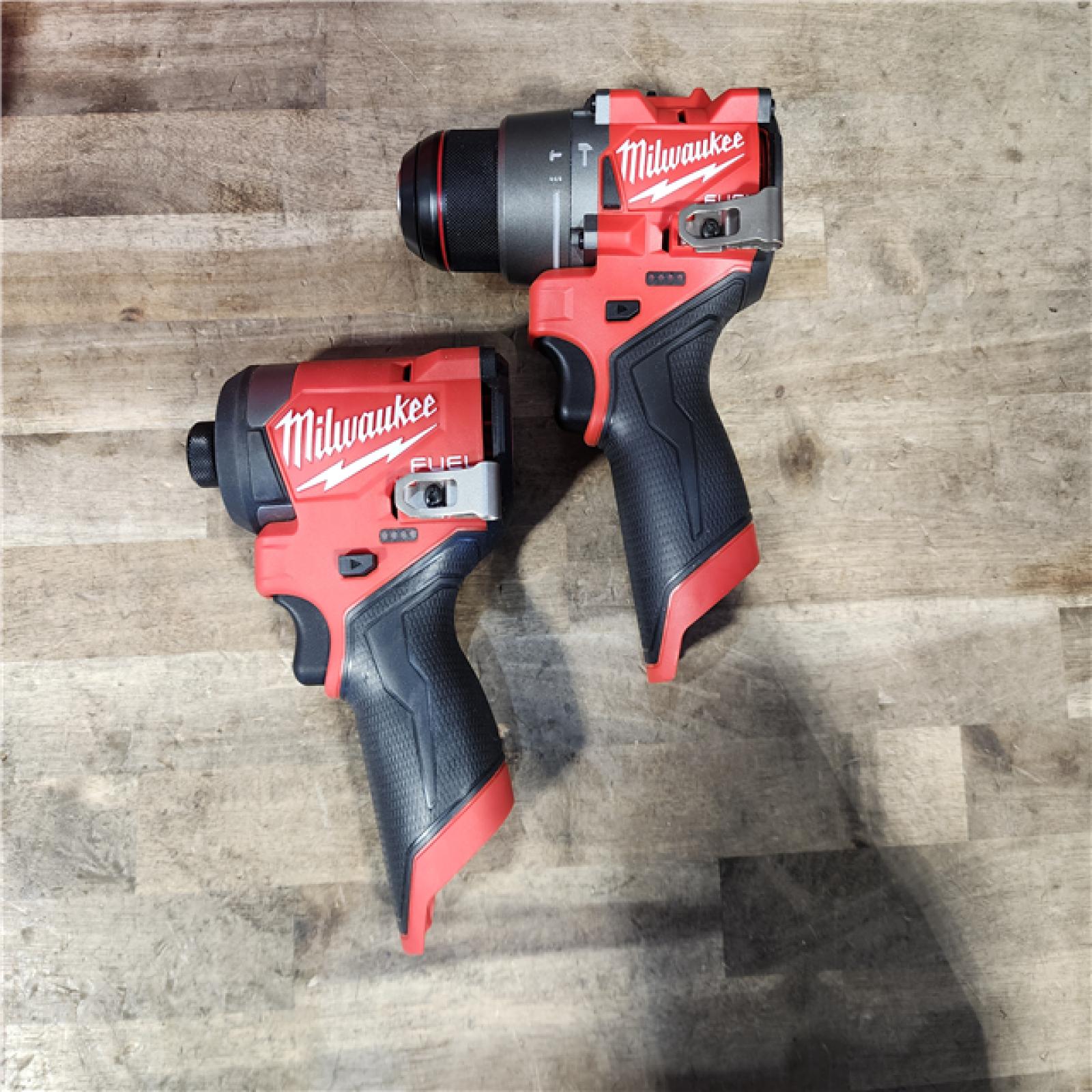 HOUSTON LOCATION - AS-IS Milwaukee 3497-22 12V Brushless Hammer Drill and Impact Driver Combo Kit