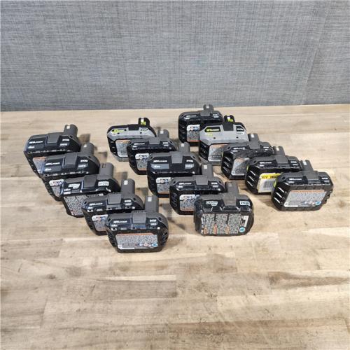 HOUSTON LOCATION - AS-IS RYOBI BATTERY PACK QTY - 15