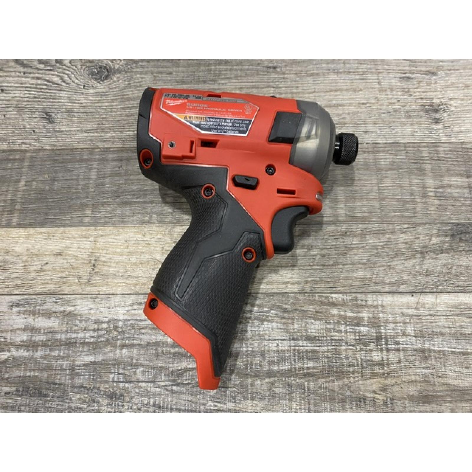 AS-IS Milwaukee FUEL SURGE 12V Lithium-Ion Brushless Cordless 1/4 in. Hex Impact Driver Compact Kit