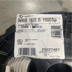 DALLAS LOCATION- AS-IS SOUTHWIRE 1 000 ft. 14/2 Solid Romex SIMpull CU NM-B W/G Wire