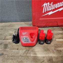 HOUSTON LOCATION - AS-IS Milwaukee M12 12-Volt Lithium-Ion Cordless PEX Expansion Tool Kit with (2) 1.5 Ah Batteries  (3) Expansion Heads and Hard Case