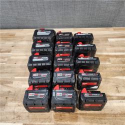 HOUSTON LOCATION - AS-IS MILWAUKEE BATTERY PACK QTY - 15