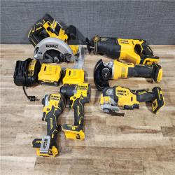 HOUSTON LOCATION - AS - IS DEWALT 20V MAX Lithium-Ion Cordless 6-Tool Combo Kit