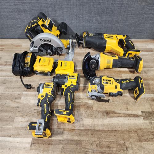HOUSTON LOCATION - AS - IS DEWALT 20V MAX Lithium-Ion Cordless 6-Tool Combo Kit