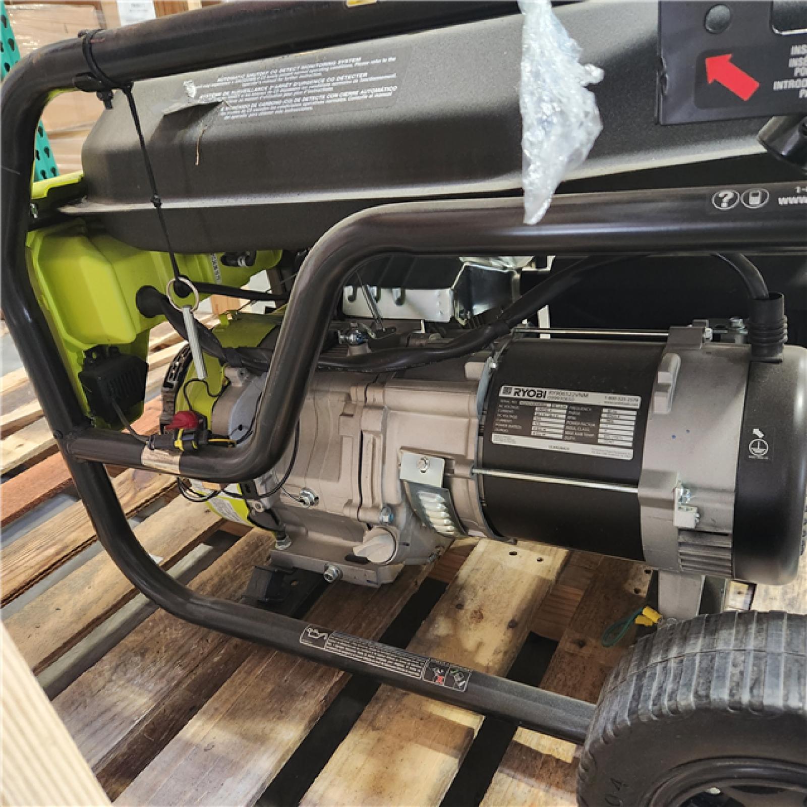 Dallas Location - As-Is RYOBI 6500-Watt Gasoline Powered Portable Generator