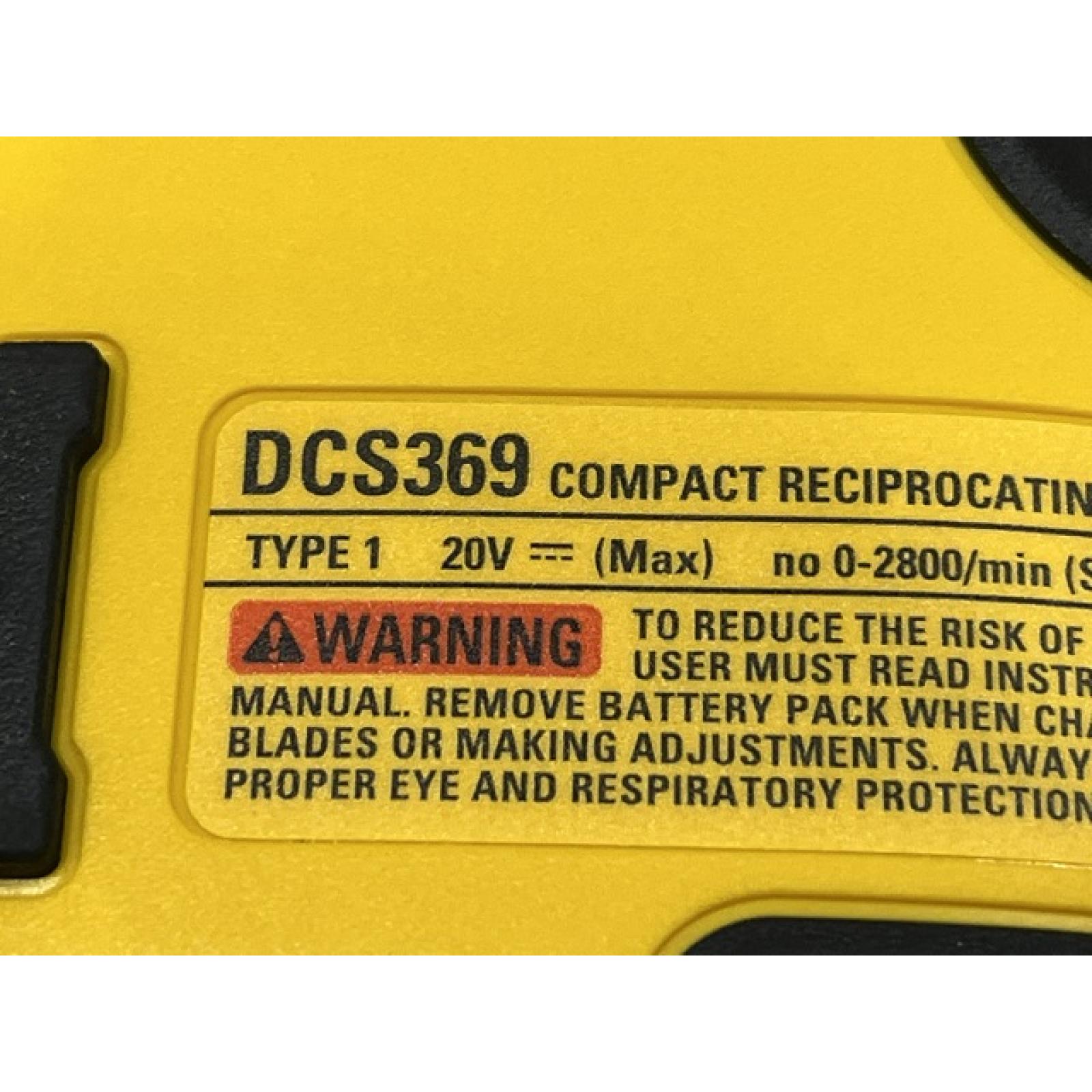 AS-IS DEWALT ATOMIC 20V MAX Cordless Brushless Compact Reciprocating Saw (Tool Only)