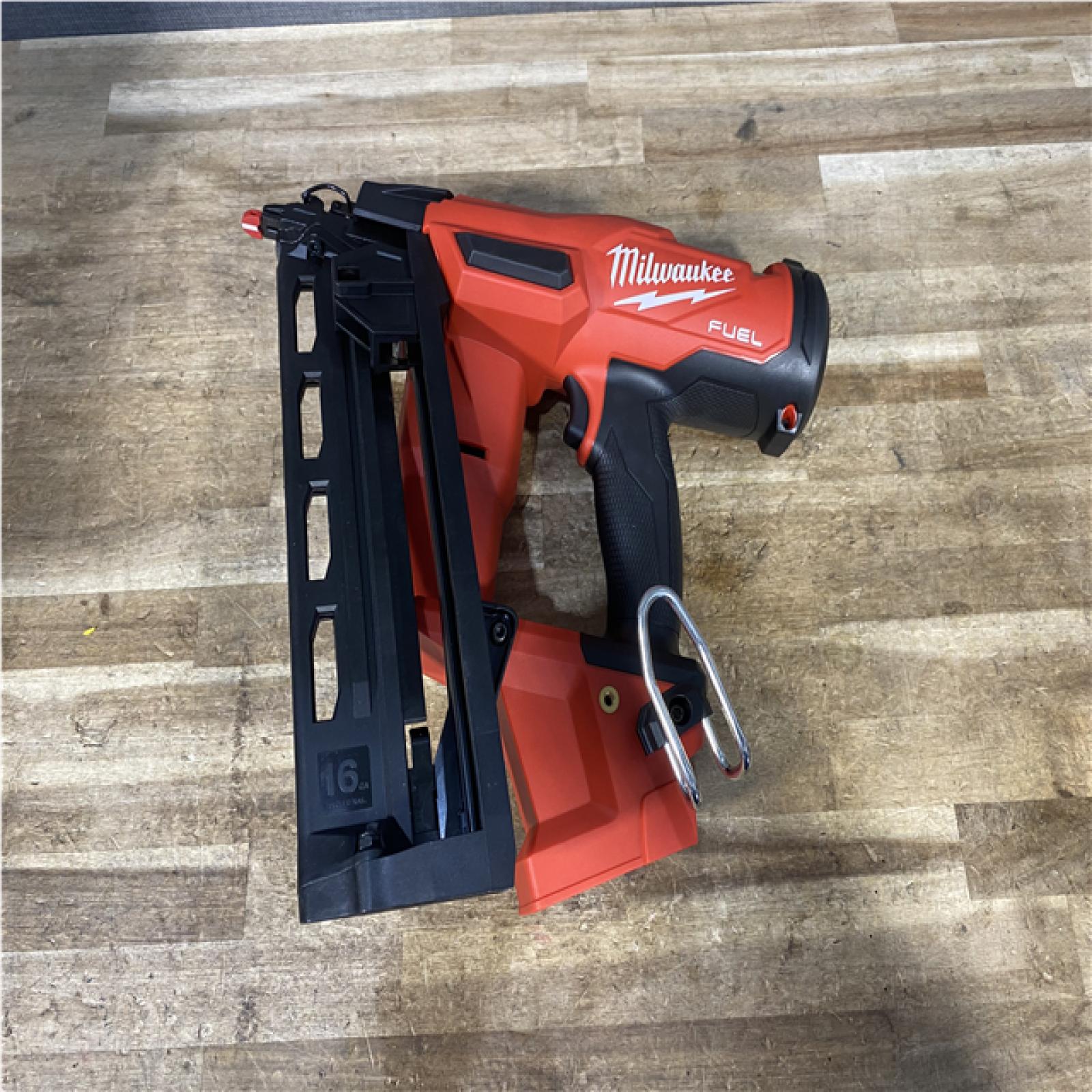 Houston Location AS-IS Milwaukee FUEL 18-Volt Lithium-Ion Brushless Cordless Gen II 16-Gauge Angled Finish Nailer (Tool-Only)